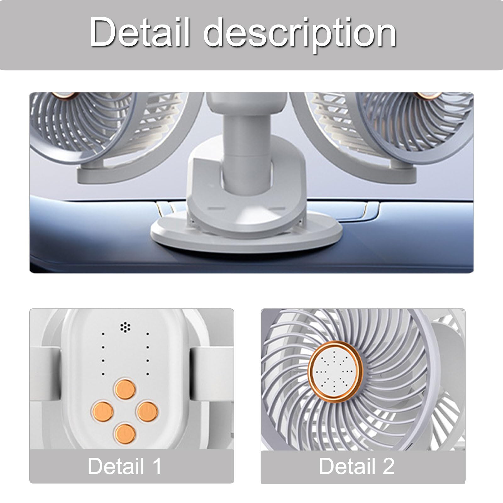 Ventilatore salvaspazio montato a parete per dormitorio Ventilatore circolazione portatile alimentato tramite USB per scrivania da ufficio Soluzione raffreddamento per camera da letto Scrivania