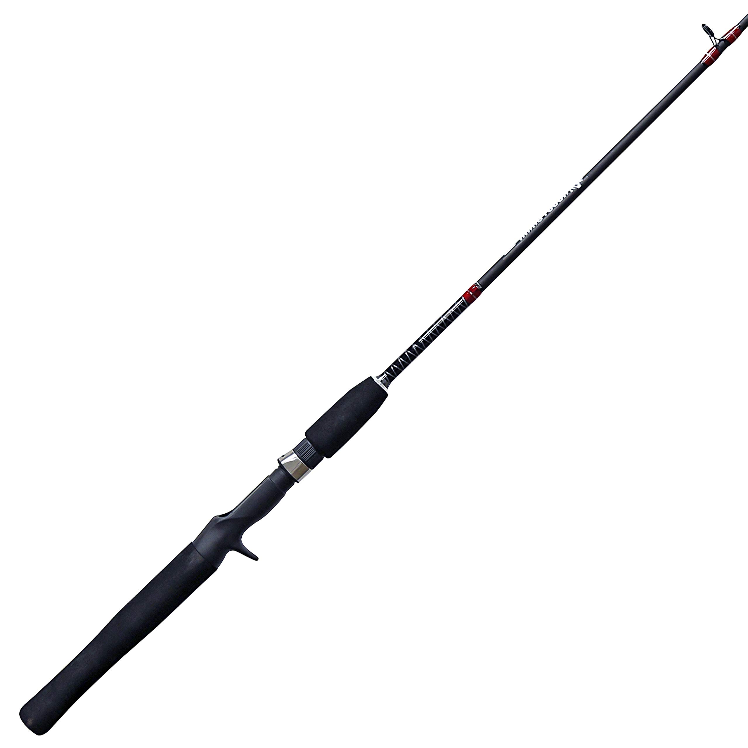 Zebco Rhino Tough Glowtip Casting Fishing Rod with Heavy Duty Guides, EVA Foam Handle