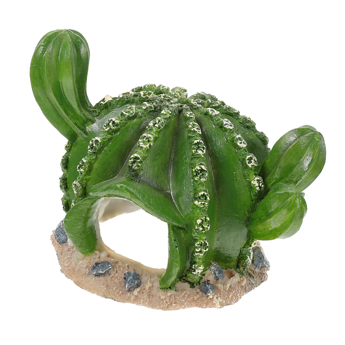 Happyyami 3piezas Refugio para Reptiles Forma De Cactus De Decoración De Terrario Reptiles y para Tortugas y