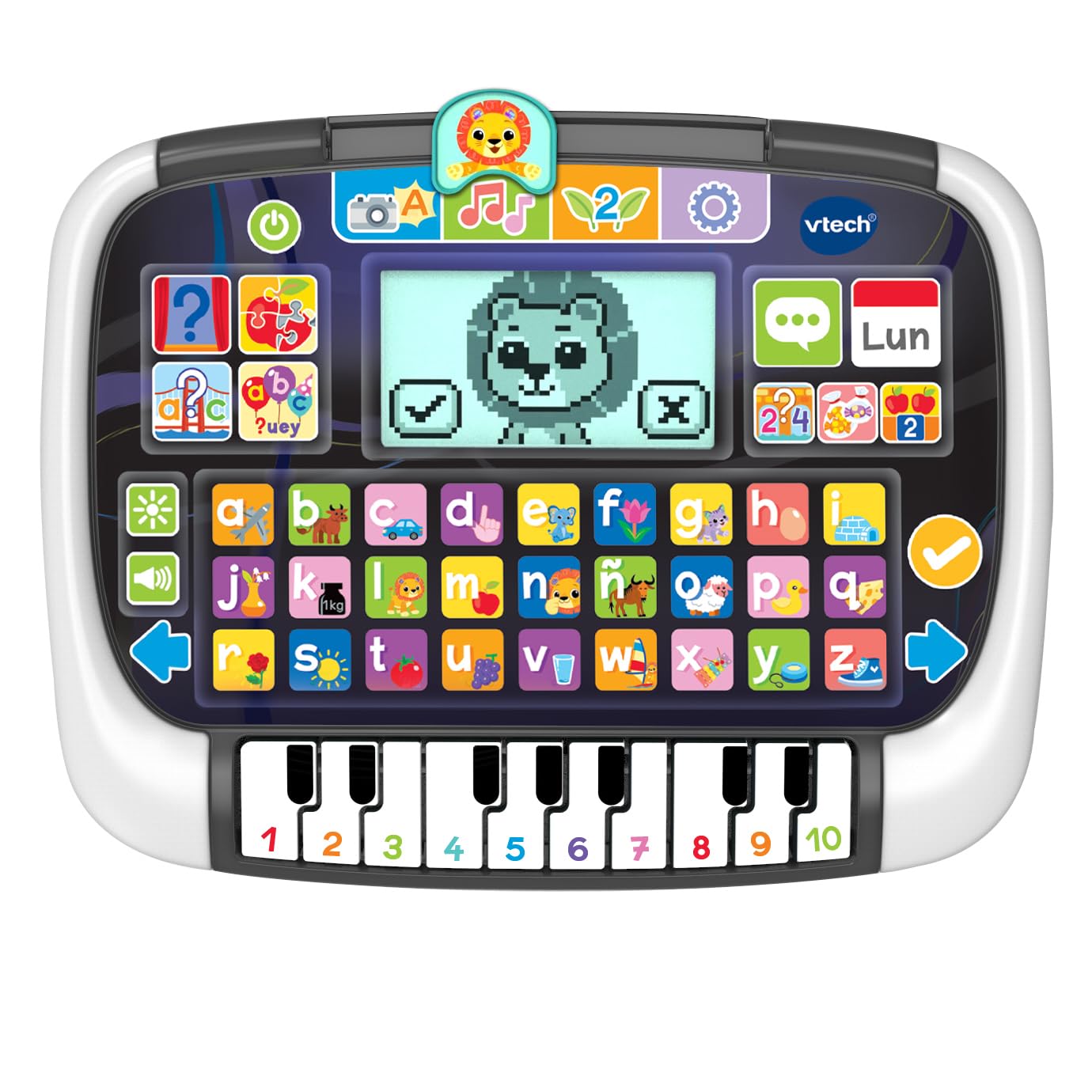 VTech Educational Panel with Piano Tablet Children's Multi-App, Interactive Toys for Children + 2 Years, ESP Version.