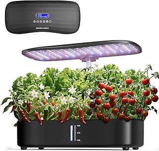 NEEWER Basics Hydroponics Growing System Kit with LED Plant Light/3 Grow...