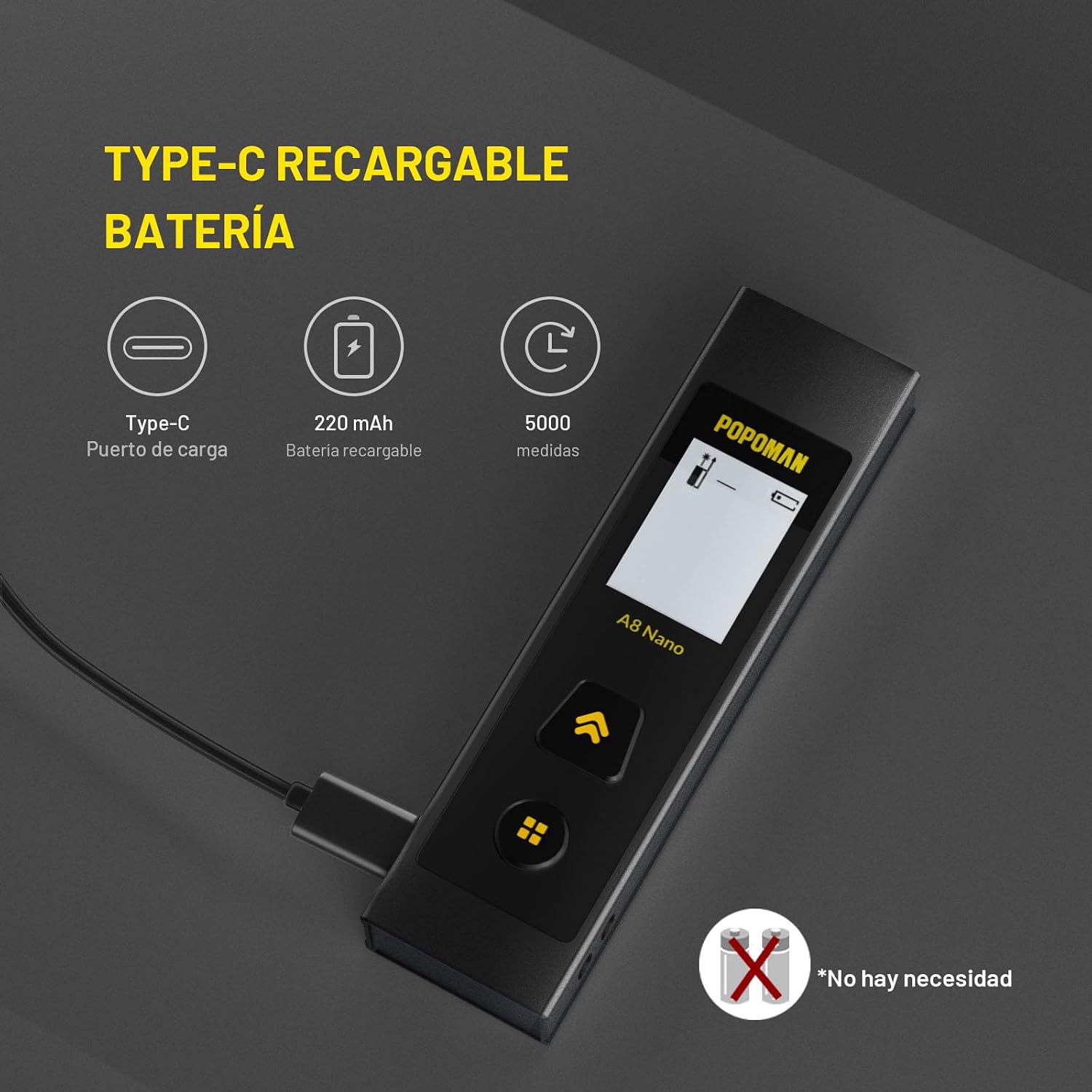 POPOMAN A8 Nano Type-C charging