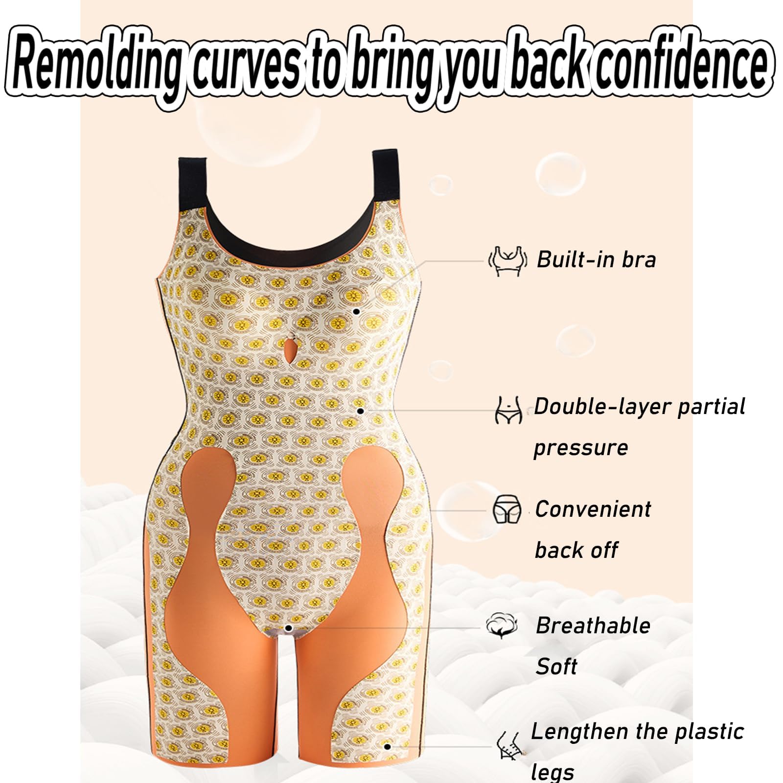 No Bra Required-One - Piece Bodysuit Tummy Controlor Butt Lifter Shapewear Women, Corset Bodysuit