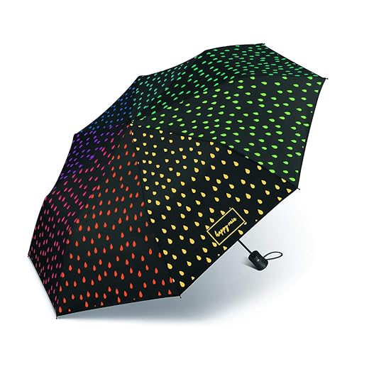Rain Drops Umbrella Black Colour Changing in Wet, black, Modern