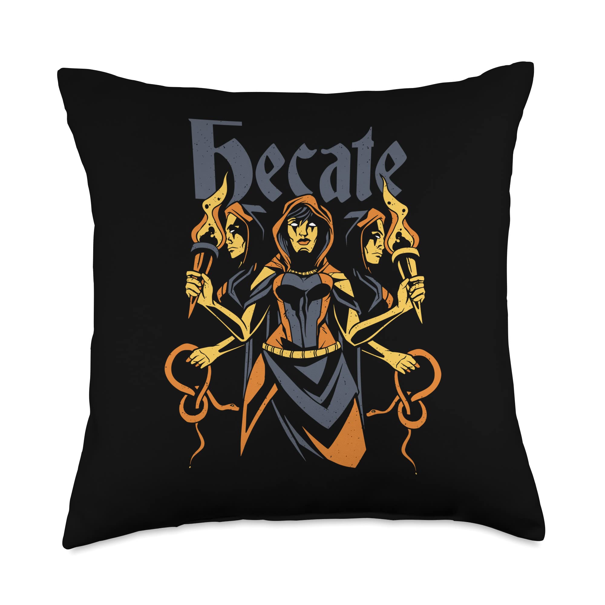 Cool Hecate Greek Goddess Magic Olympus Antique Say Throw Pillow, 18x18, Multicolor