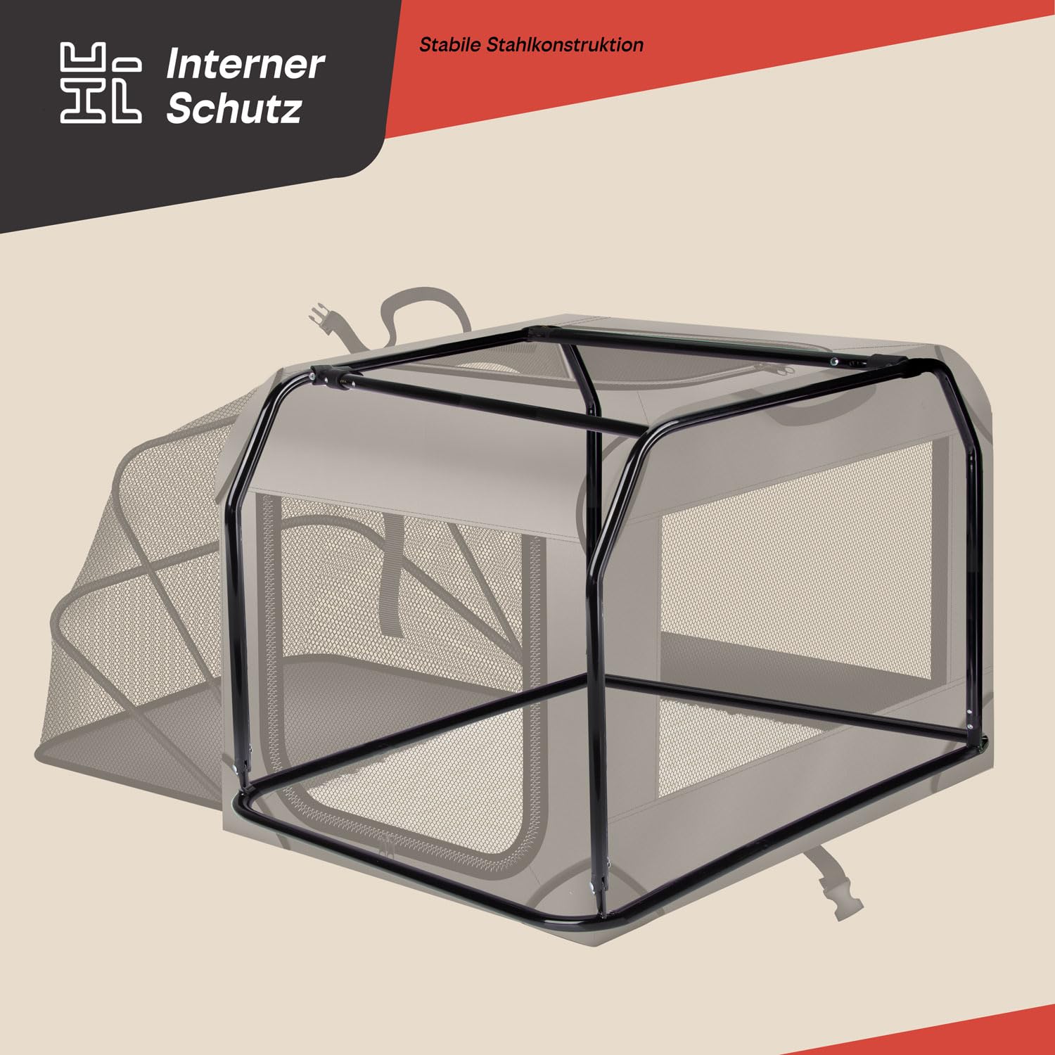 all Pets United® Składana torba transportowa dla psa i kota – 63x43x40 cm | Rozbudowa boczna, wodoodporny nylon Oxford, stalowa rama – idealna do pociągu, samochodu i samolotu