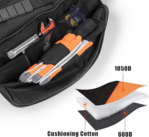 Miniatura 5 de Bolsa de motosierra, tamaño mejorado, funda de transporte portátil mejorada, bolsa de almacenamiento de motosierra protectora completa apta para
