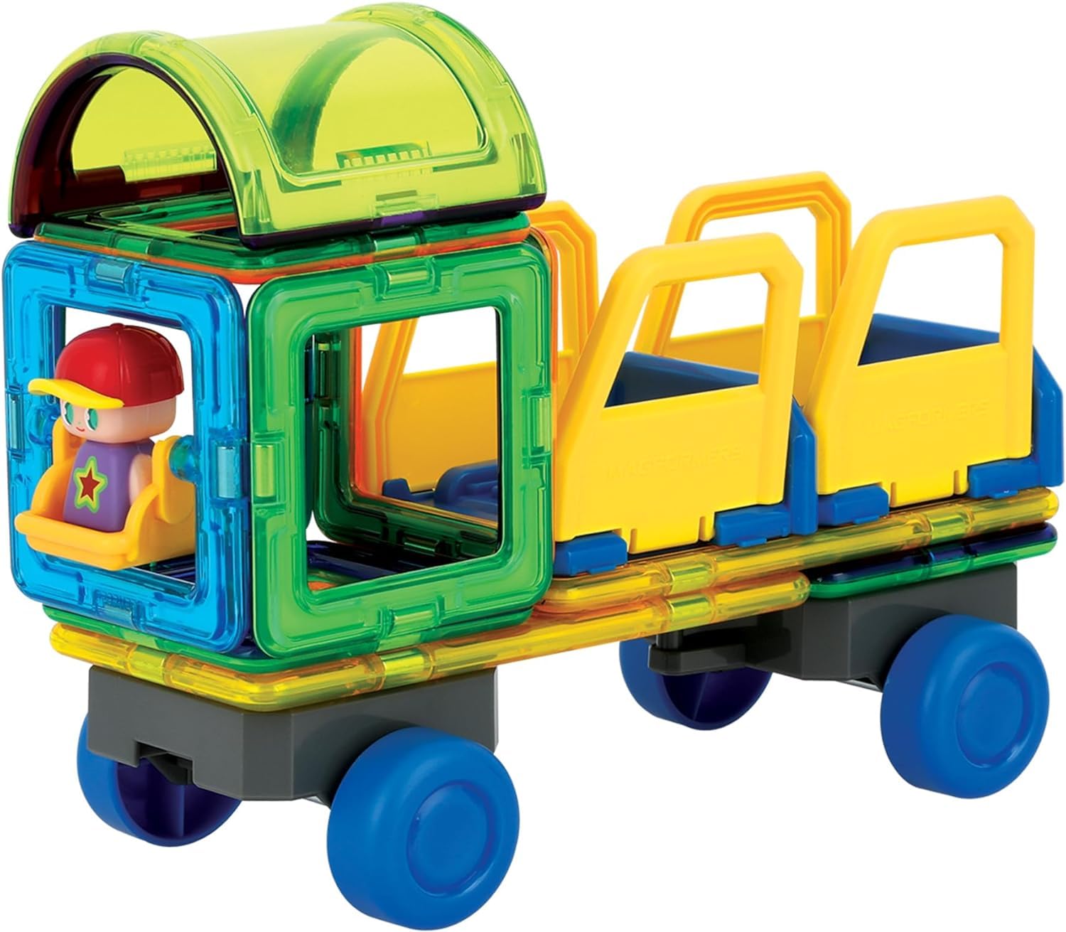 Magformers City Go magnetic construction set. Make Cars, Lorries, Trains and Trams, Multicolor - Image 4