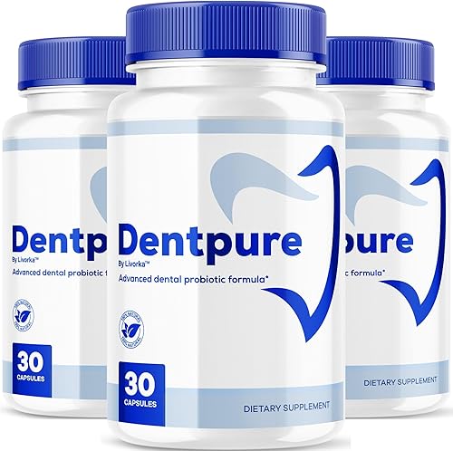 Dentpure Probiotics (3 unidades) - Cápsulas Dentpure oficiales de fórmula natural avanzada probiótico para dientes y encías saludables, suplemento