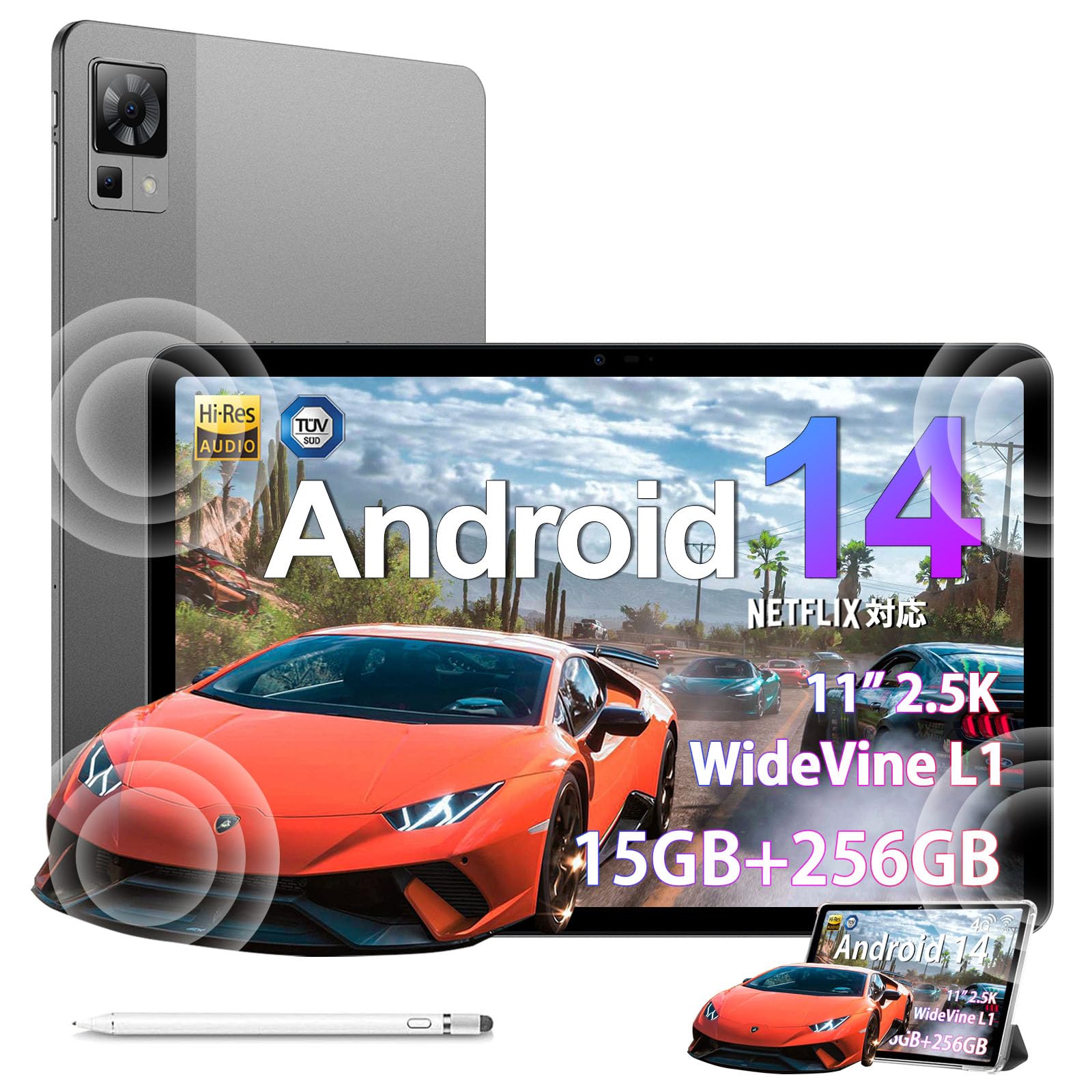 DOOGEE T30 Pro 11インチ Android 14 タブレット 2.5K