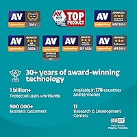 Vista 7 de ESET NOD32 Antivirus 2025 Edition 1 Device 1 Year Antivirus Software Gamer Mode Small System Footprint Digital Download [PC/Mac]