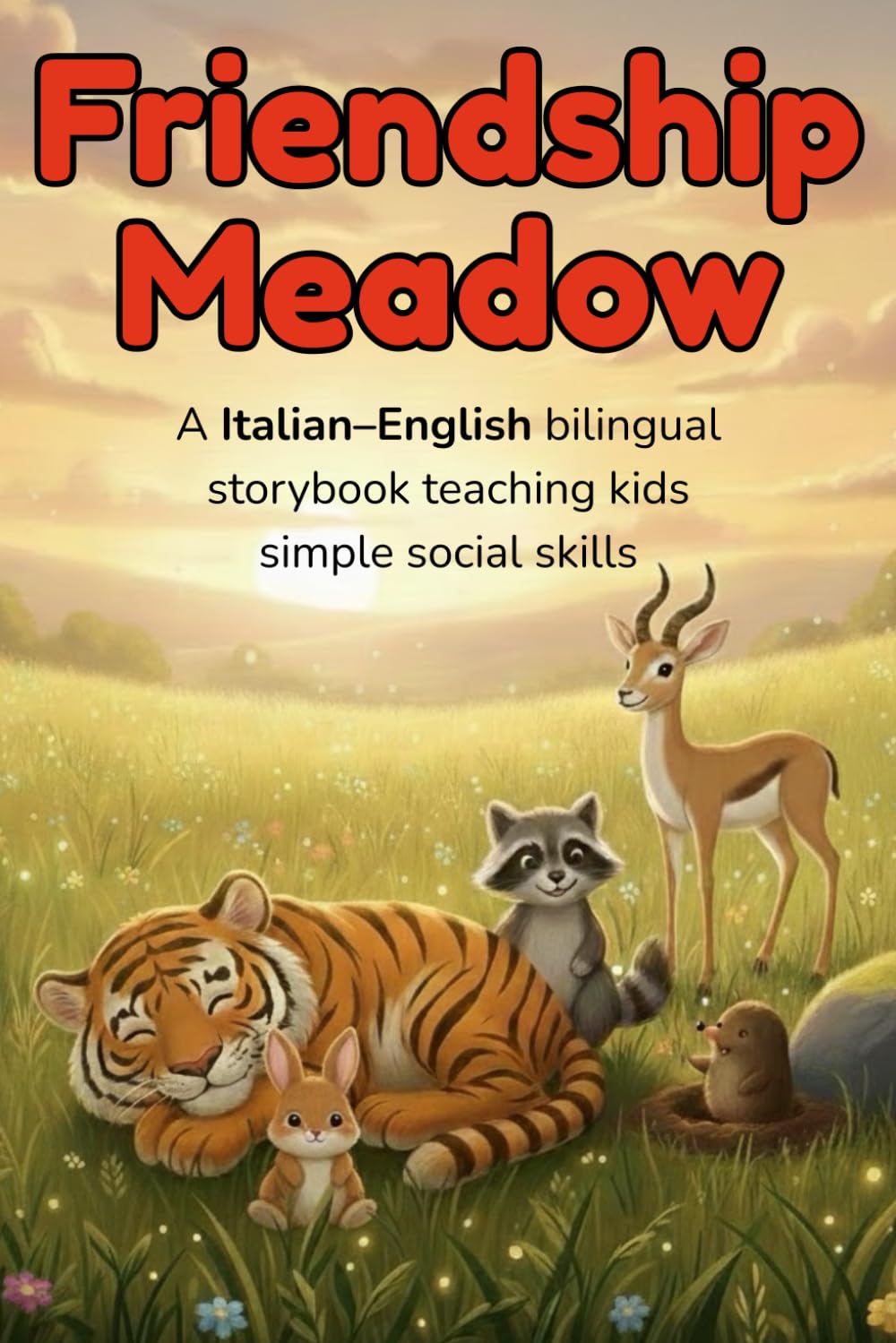 Friendship Meadow – A Italian–English bilingual storybook teaching kids simple social skills: A Italian–English bilingual children’s book with animal ... (Growing Together – Italian–English)