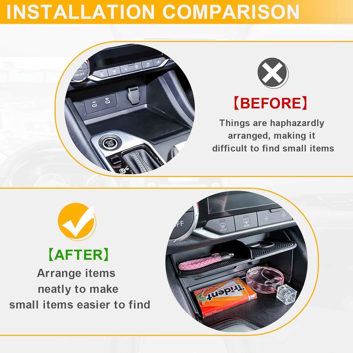 TACORBO Center Console Organizer and Center Console Tray Compatible with Nissan Sentra 2020 2021 2022 2023 2024 2025 Accessories