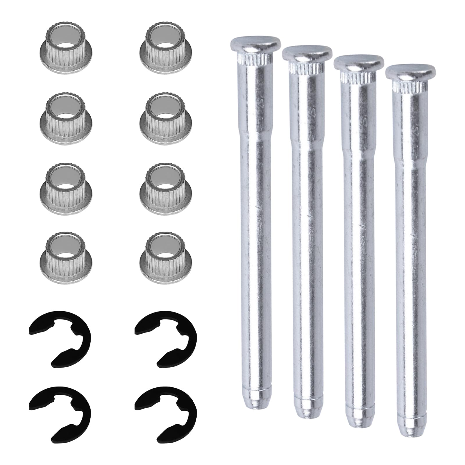 LLII 16PCS Door Hinge Pin for Chevrolet GMC 1988-2002 C1500 C2500 K1500 K2500 K3500 Suburban Tahoe Jimmy Yukon, Door Hinge Roll Pins and Bushings