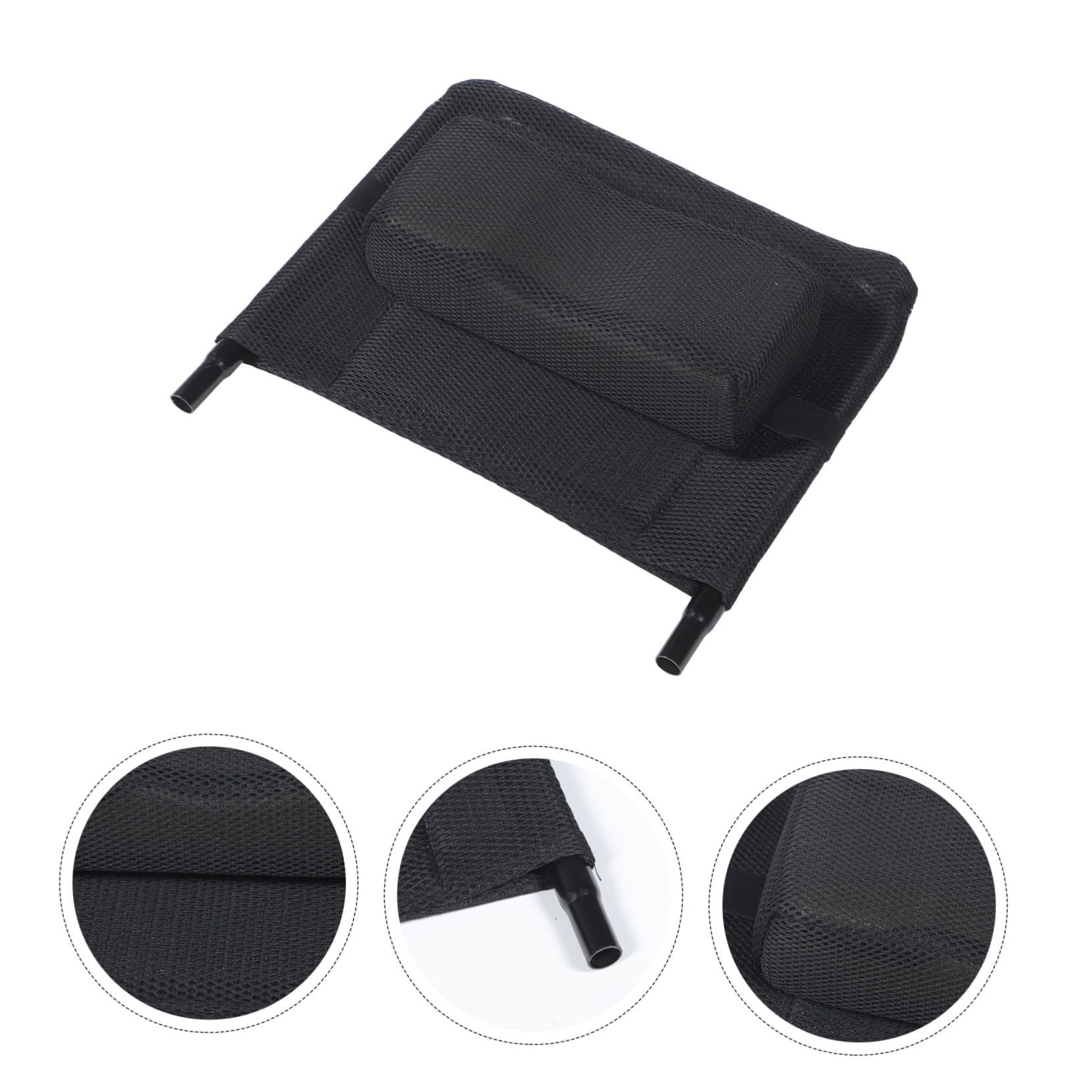 Didiseaon Extensión Del Respaldo y Reposacabezas Elevable Para Silla De Ruedas Manual, Respaldo Desmontable De Malla Ajustable Altura, Accesorio Ergonómico Para Soporte De Cuello Usuarios Altos
