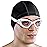 AqtivAqua Swim Goggles Swimming Goggles for Adult Men Women Kids 6-14 Youth Girls Boys Childrens DX-C (All White frame, Silver case, Clear lens)