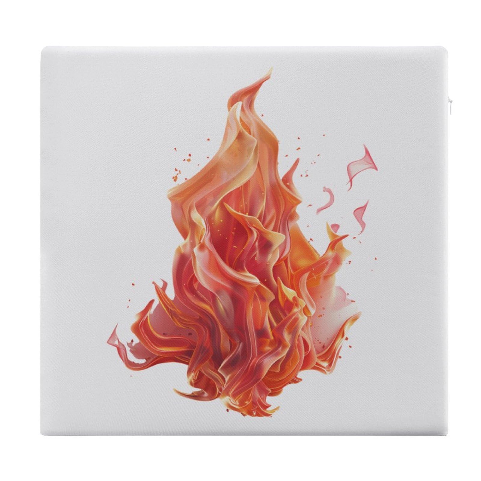 JZemdybill Chair Pad, Flame Seat Pad, Square Chair Cushion for Yoga Living Room Balcony