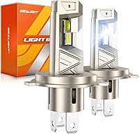 Vista 1 de SEALIGHT S6 Pro HB2 H4 - Faros antiniebla de 52 000 lúmenes, 10 veces más brillantes, con 32 chips, 80 000 horas de vida útil, luz de conducción