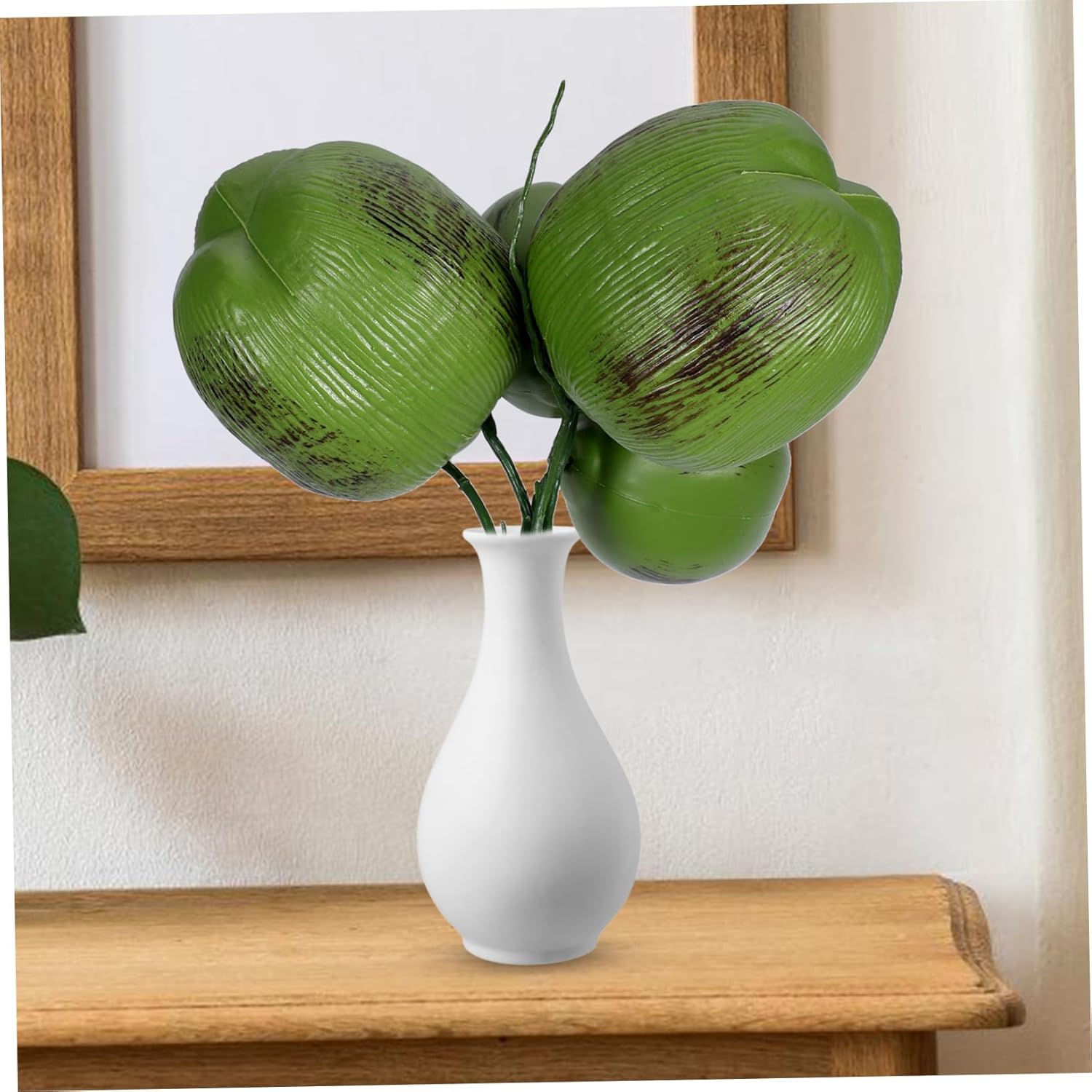 Bunch Artificial Coconuts for Hawaiian Realistic Fake Coconuts for Luau Beach Events Tropical Birthdays Lightweight Decorations