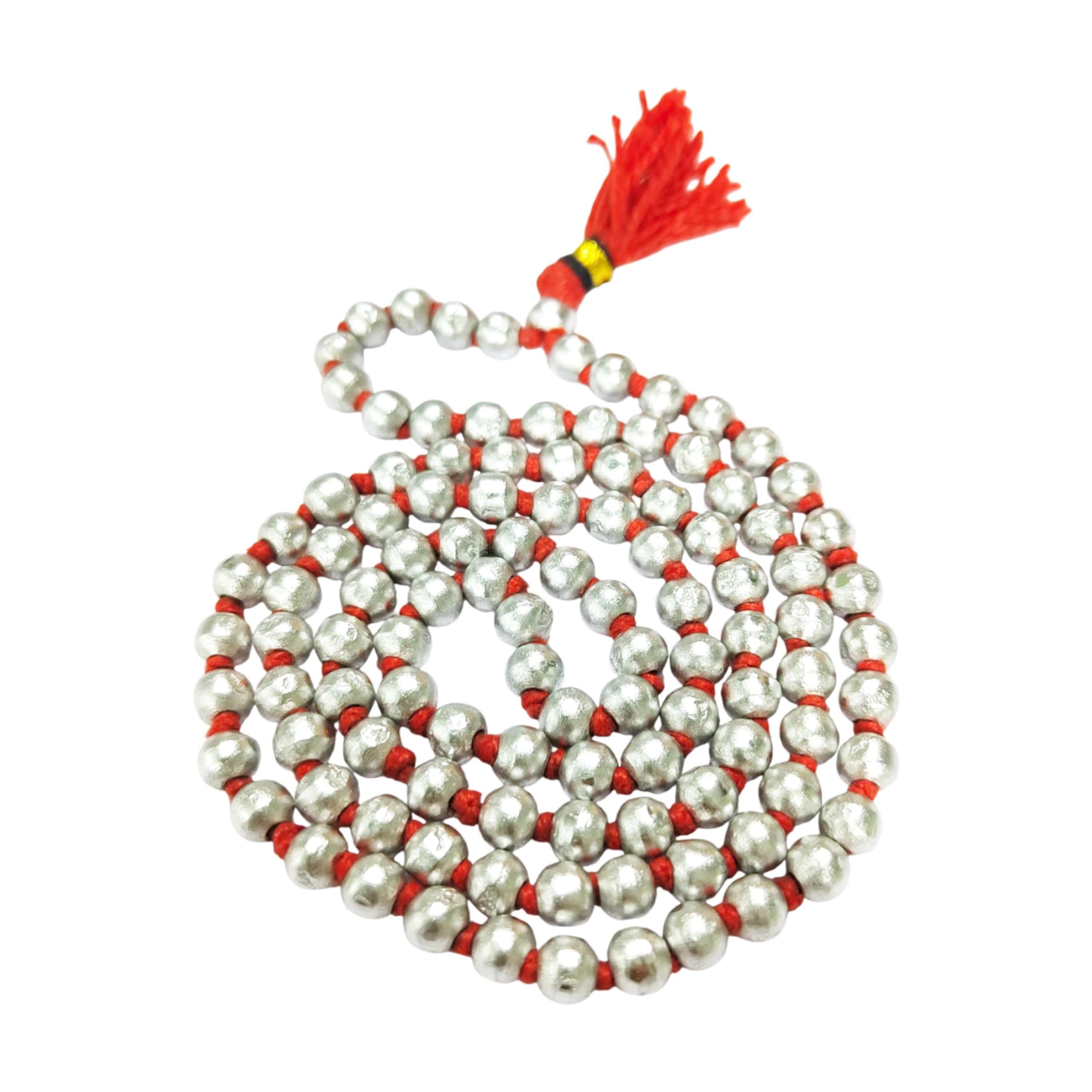 ARKAM Parad Mala AAA Quality/Pure Parad Mala/para Mala/Mercury Mala (Size: 6mm, Length: 28 inches, Beads: 108+1, Weight: 100-115 Grams)-picture-34