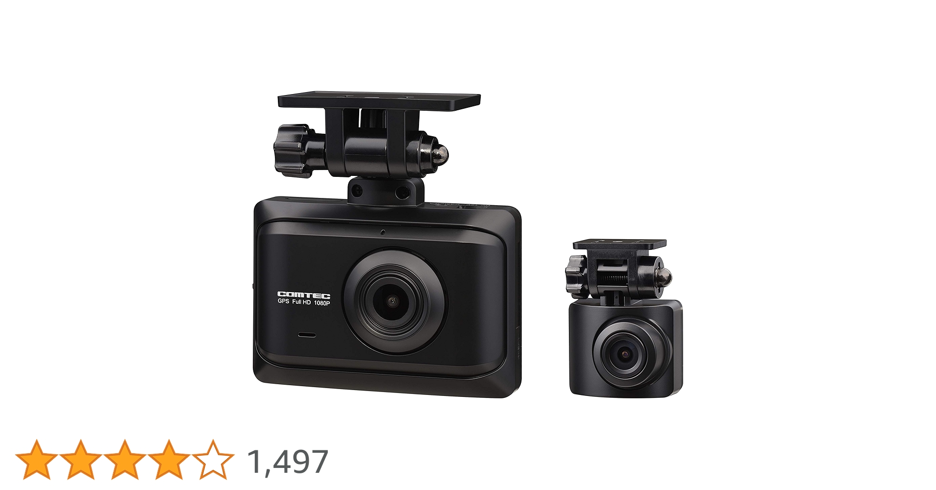 Amazon | コムテック 車用 前後2カメラ ドライブレコーダー ZDR016