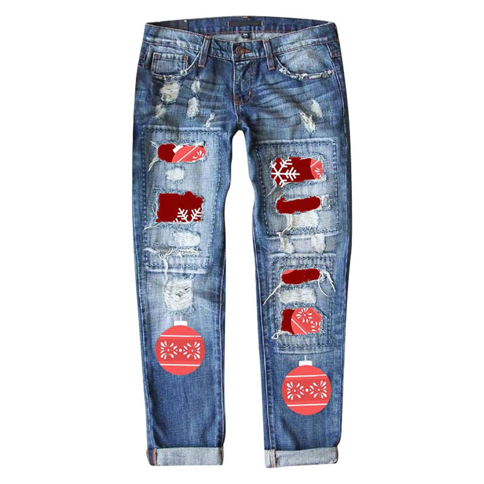 Pantalones Vaqueros Mujer Rectos Elásticos Bolsillos Invierno Bootcut Mezclillas Cintura Deportes Campana Elefante Monocolor desgastados para con diseño festivo de temporada y estilo moderno casual