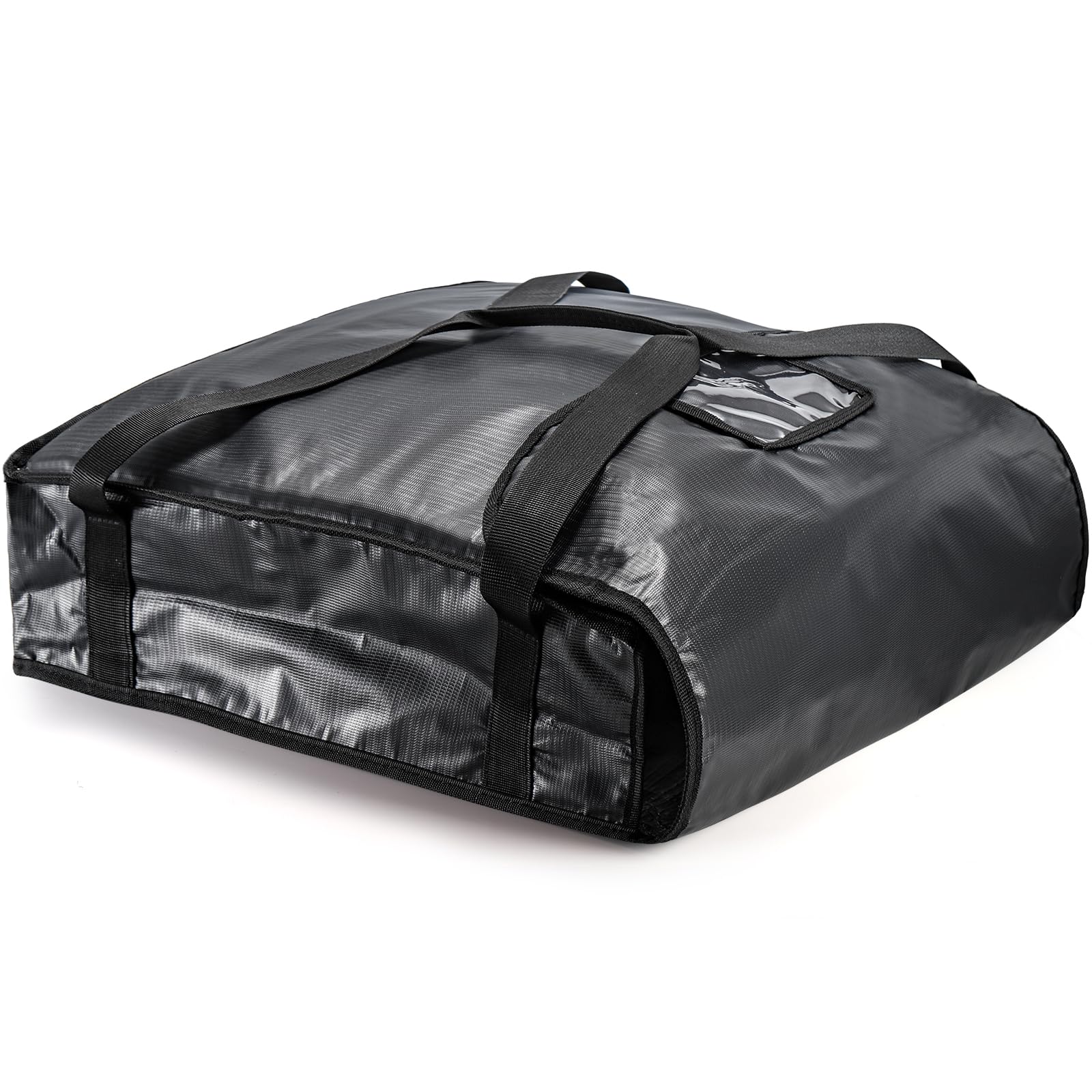 DEAYOU Bolsa para Pizza y Comida para Entrega de Pizza, Bolsa térmica Profesional para Pizza Caliente, para Transporte, Catering, sin Humedad, Resistente, 51 × 51 × 13 cm, Color Negro