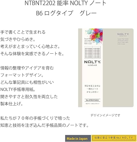 Vista 63 de Nippon Performance Association Management Center Nyoshitsu NOLTY Notebook A5 Cuadrado Negro NTBNT1401