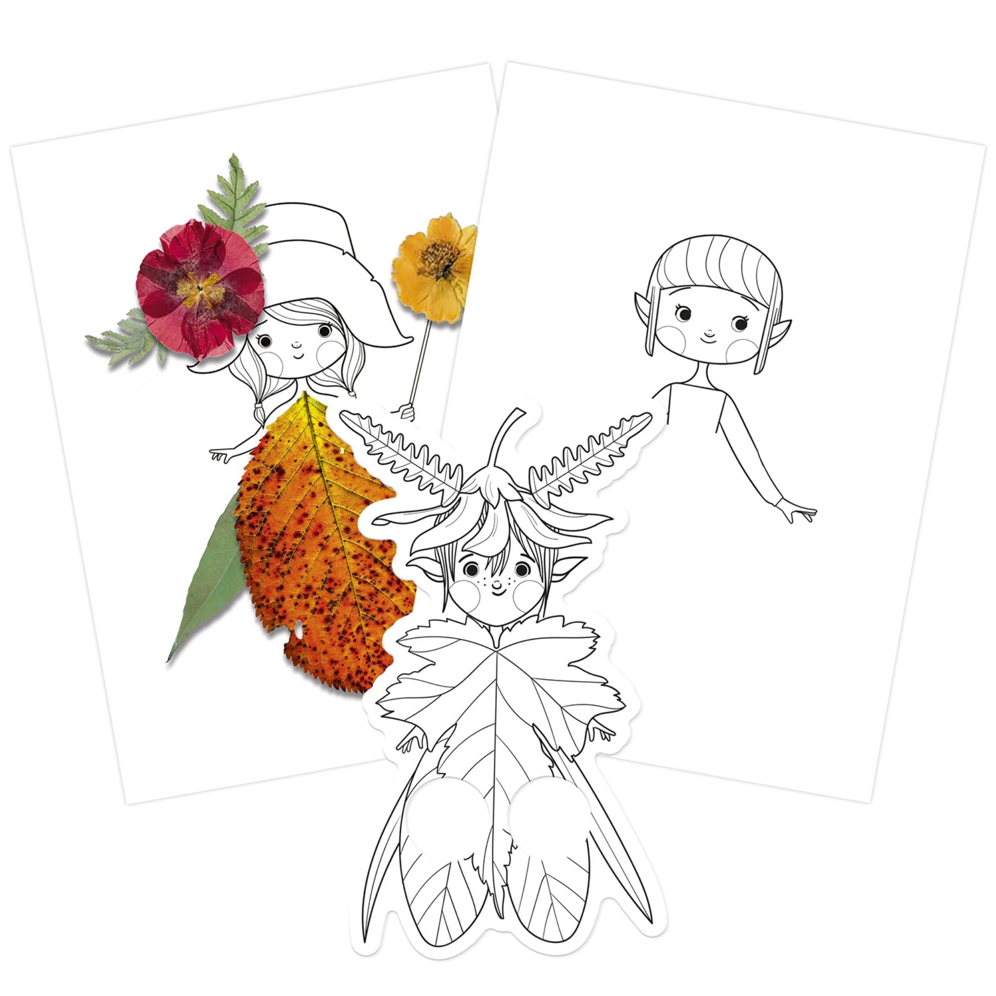 Avenue Mandarine GY152C, Graffy nature trio Colouring book, 12 Finger Puppets x 3 models, From 5 years, PUPPET - Image 2