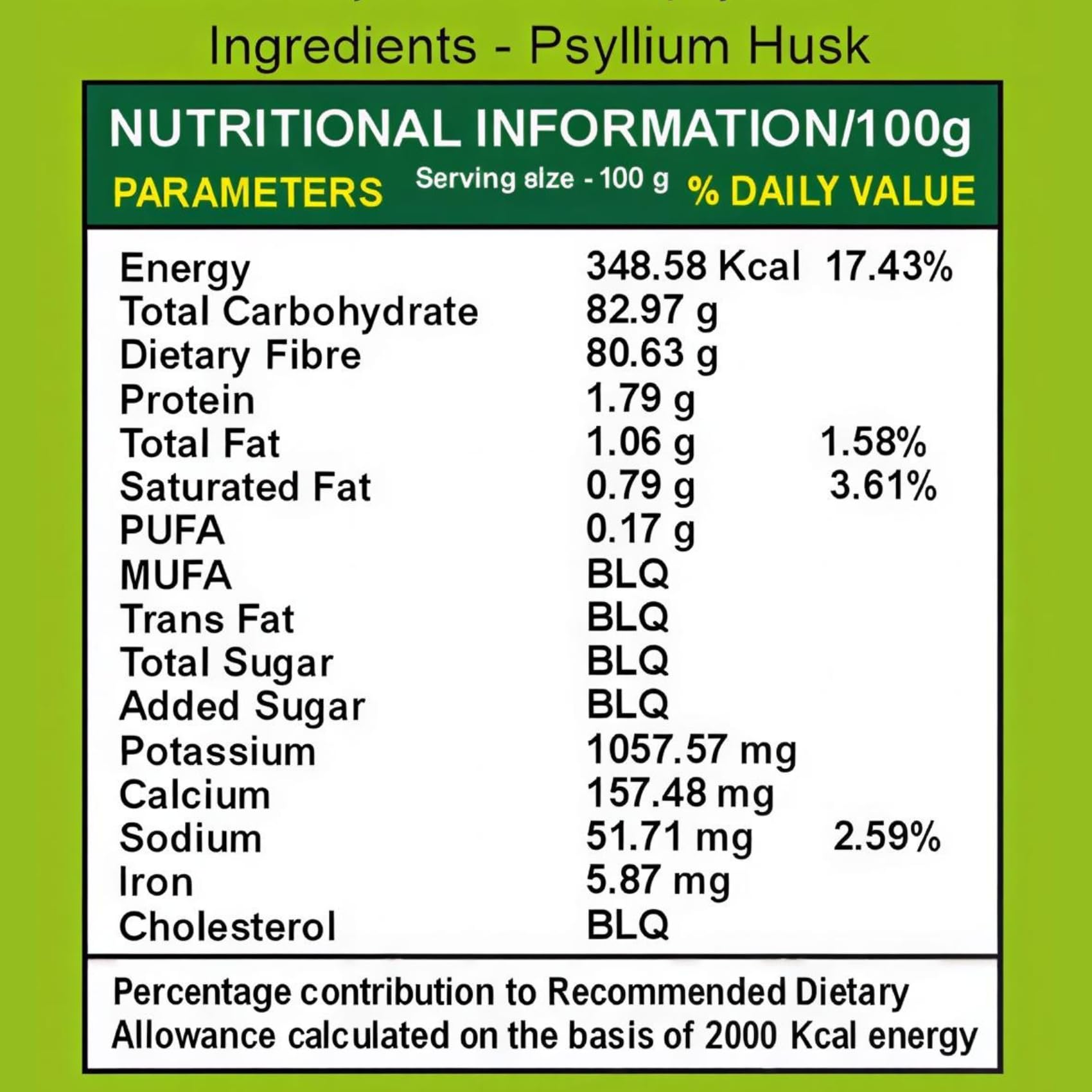 Natural Isabgol Psyllium Husk | 100% Pure Dietary Fibre for Digestion & Gut Health | Gentle Relief from Constipation | No Artificial Additives | 50g — Amazon image 6