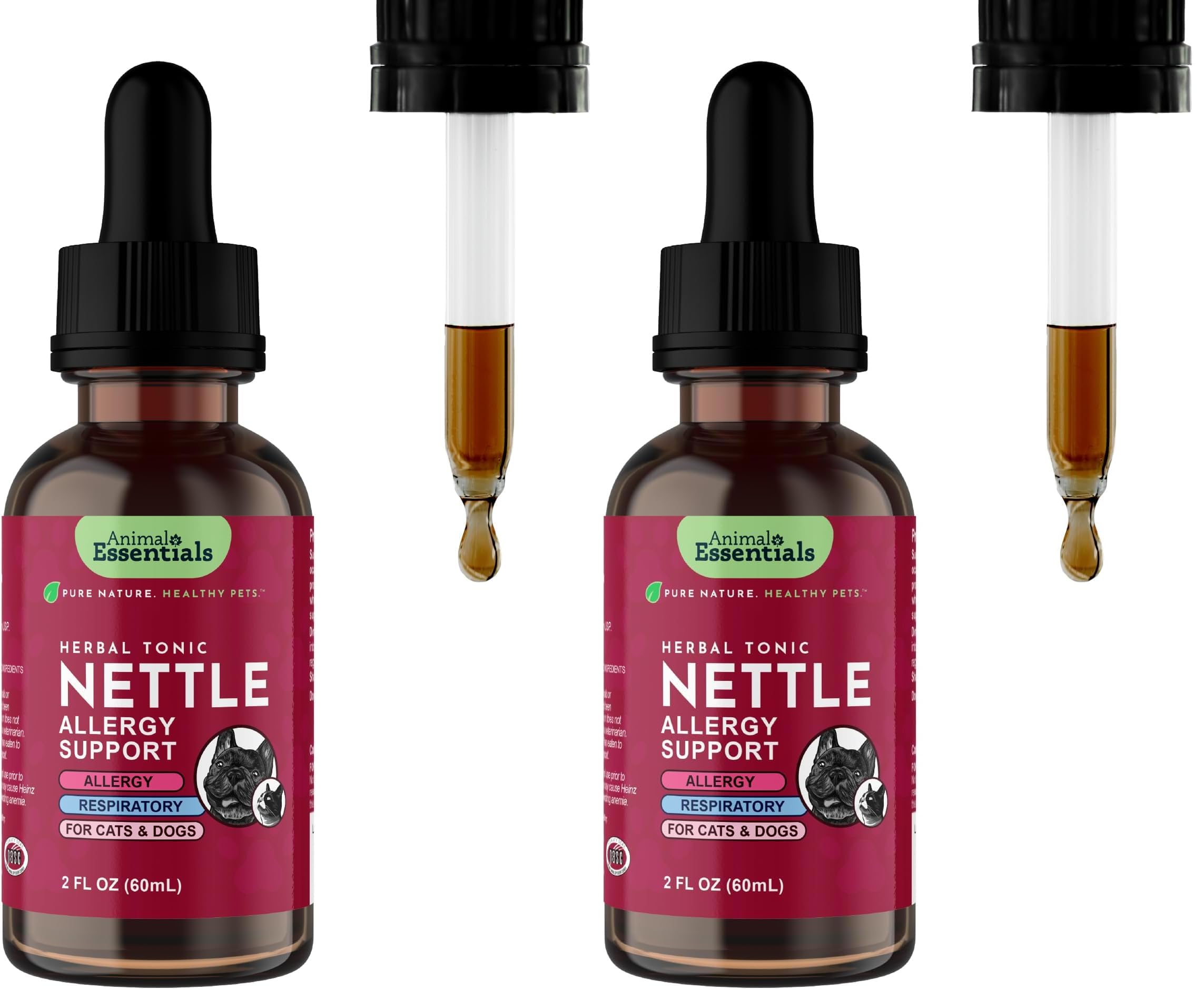 Animal Essentials Nettle Herbal Extract 2 fl oz Bottle (Pack of 2)