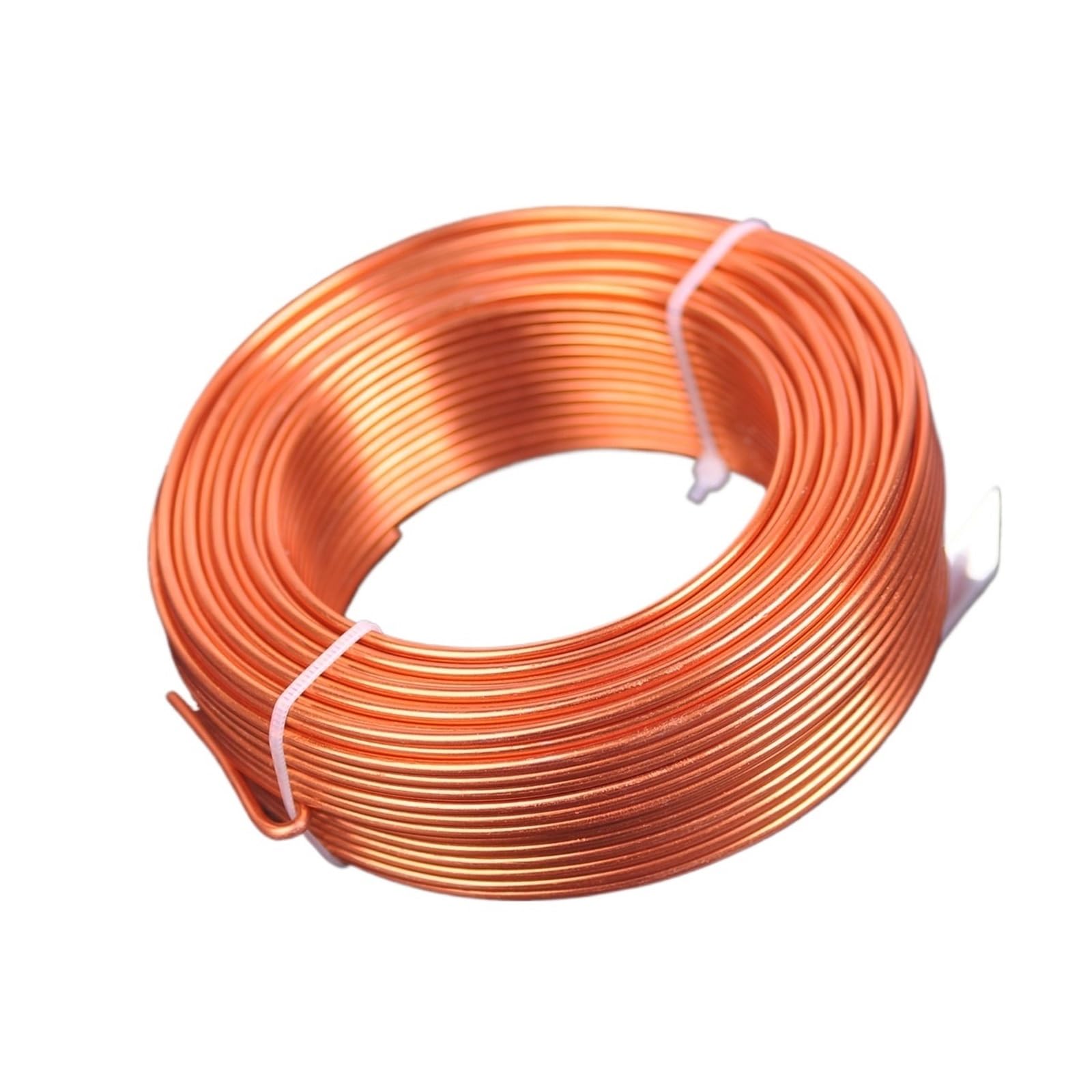 1 rotolo da 500 g di filo di alluminio morbido for perline, 0,8 mm/1 mm/1,5 mm/2 mm/2,5 mm/3,0 mm, for la creazione di gioielli fai da te.(Orange,1.5mm 95meters)