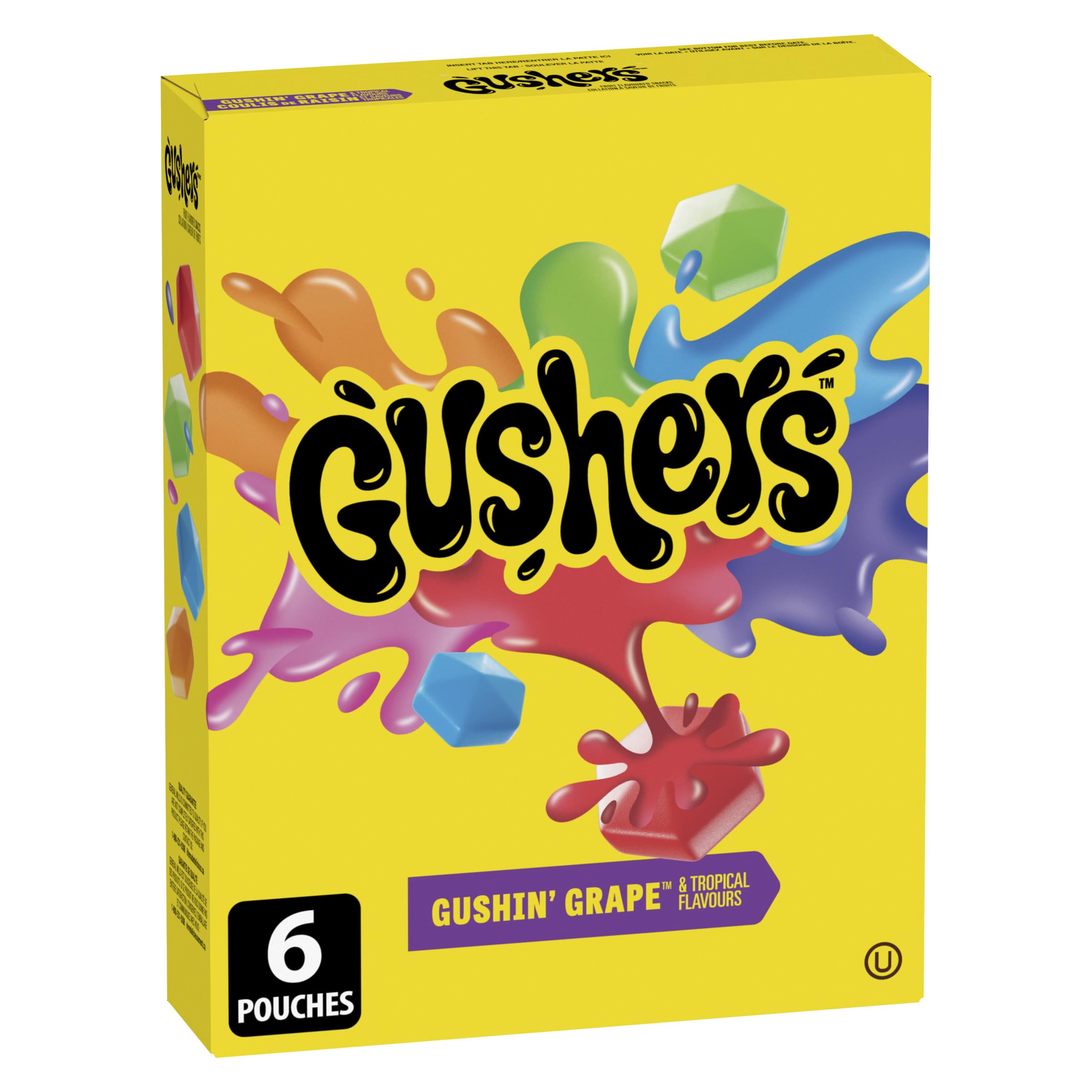 Betty CrockerGluten Free Gushers Gushin Grape/Tropical, 6-Count, 138 Gram [Canada]