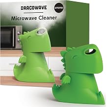 OTOTO NEW Dracowave Microwave Cleaner - Dragon Microwave Steam Cleaner, Cleans Grime in Minutes with Water and Vinegar - Cute Kitchen Gifts Accessories, Funny Kitchen Gadgets, White Elephant Gifts
