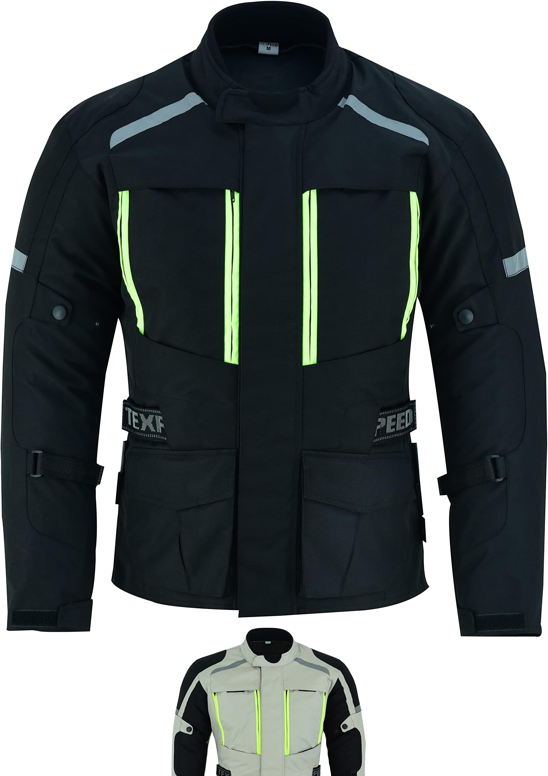 Amazon.fr : Texpeed Veste moto homme homologu?� avec armure protection - Hiver/?�t?� blouson motard 