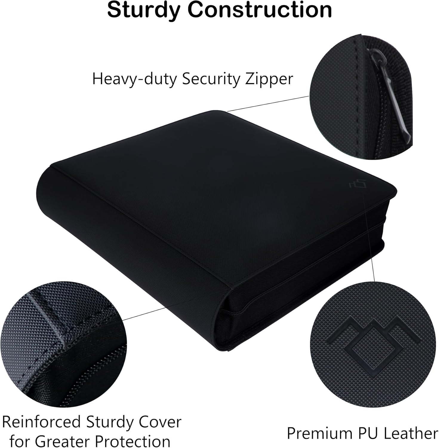 GrinOwl PSA Slab Binder, Holds 84 Graded Slabs, 6-Pocket Graded Card Binder for PSA, CGC, CSG, FGS, and FCG Cards