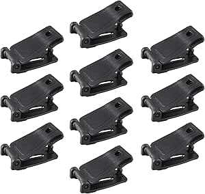 ZCZQC 10pcs MOLLE Clip Strap Management - Web Dominator For 1 Inch Webbing Tactical Bags