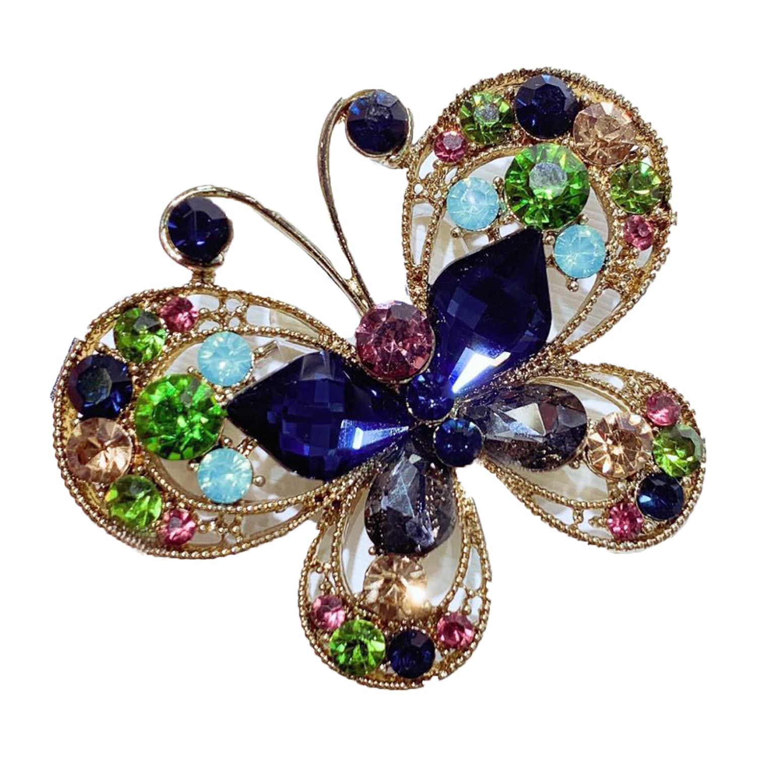 SYGA Brooch Pin Fashion Crystal Rhinestone Jewellery Pin Vintage Accessories Decoration Clothing Bouquet Brooches for Women Girl (Butterfly 02) (B0B4GCB4J6) Amazon Price History, Amazon Price Tracker