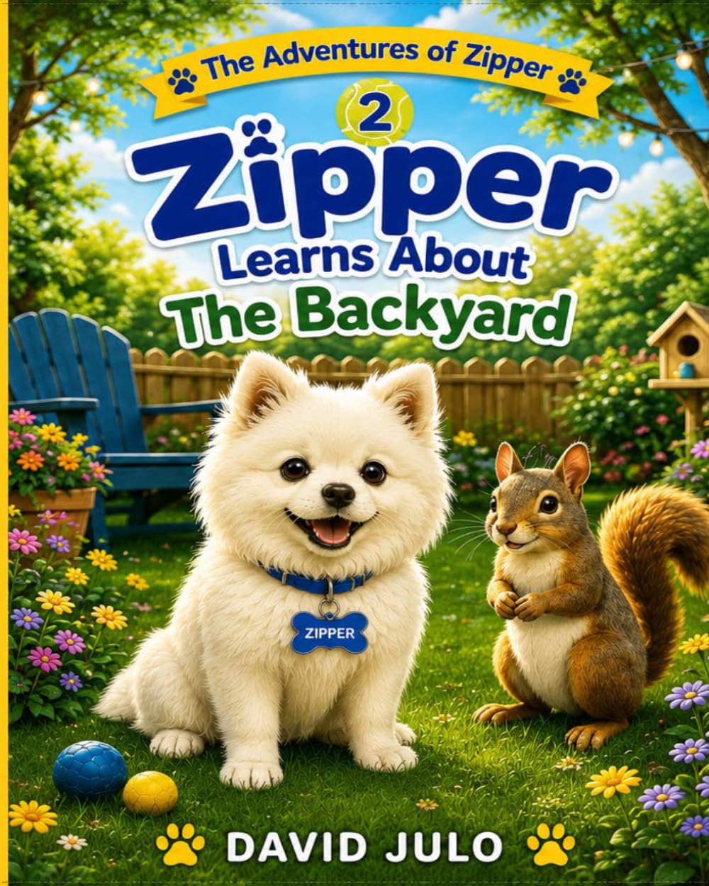 Zipper Learns About the Backyard: A Children's Story About Patience, Anxiety, and Friendship (Zipper The Little White Fluffy Dog)