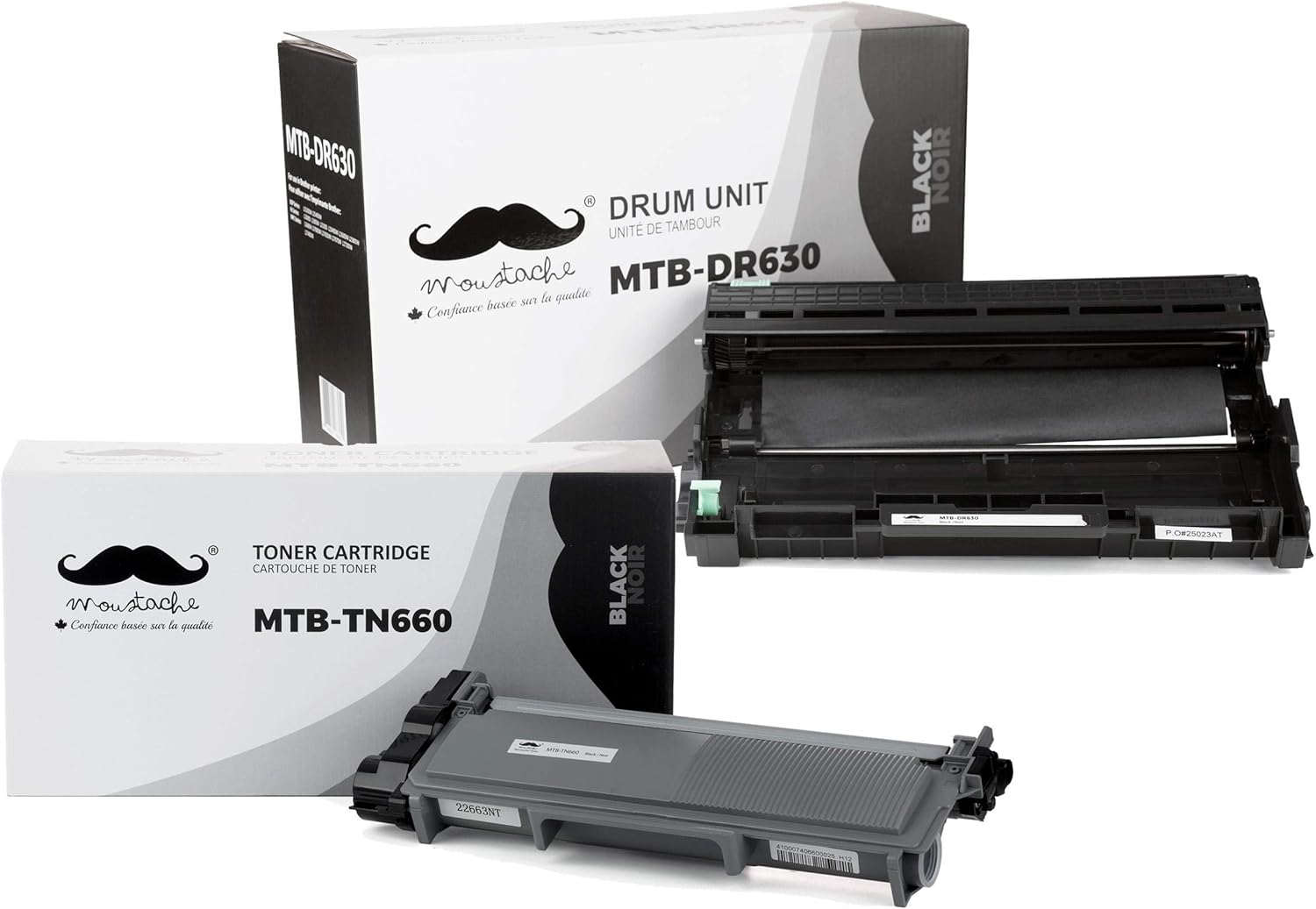 TN660 Toner Cartridge & DR-630 Replacement Drum, High Yield 2,600 Pages & DR-630 Drum12,000 Pages, Replenishment Cartridge Compatible for Brother DCP-L2520DW DCP-L2540DW L2320D L2360DW L2380DW - Amazon product rated Grade B
