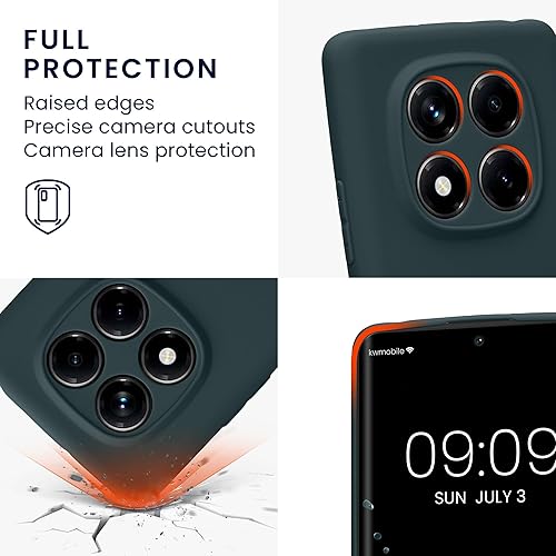 Vista 303 de kwmobile Funda compatible con Xiaomi Redmi Note 11 / Note 11S - Funda protectora de silicona TPU suave y delgada - Azul Báltico Azul (Baltic Blue)