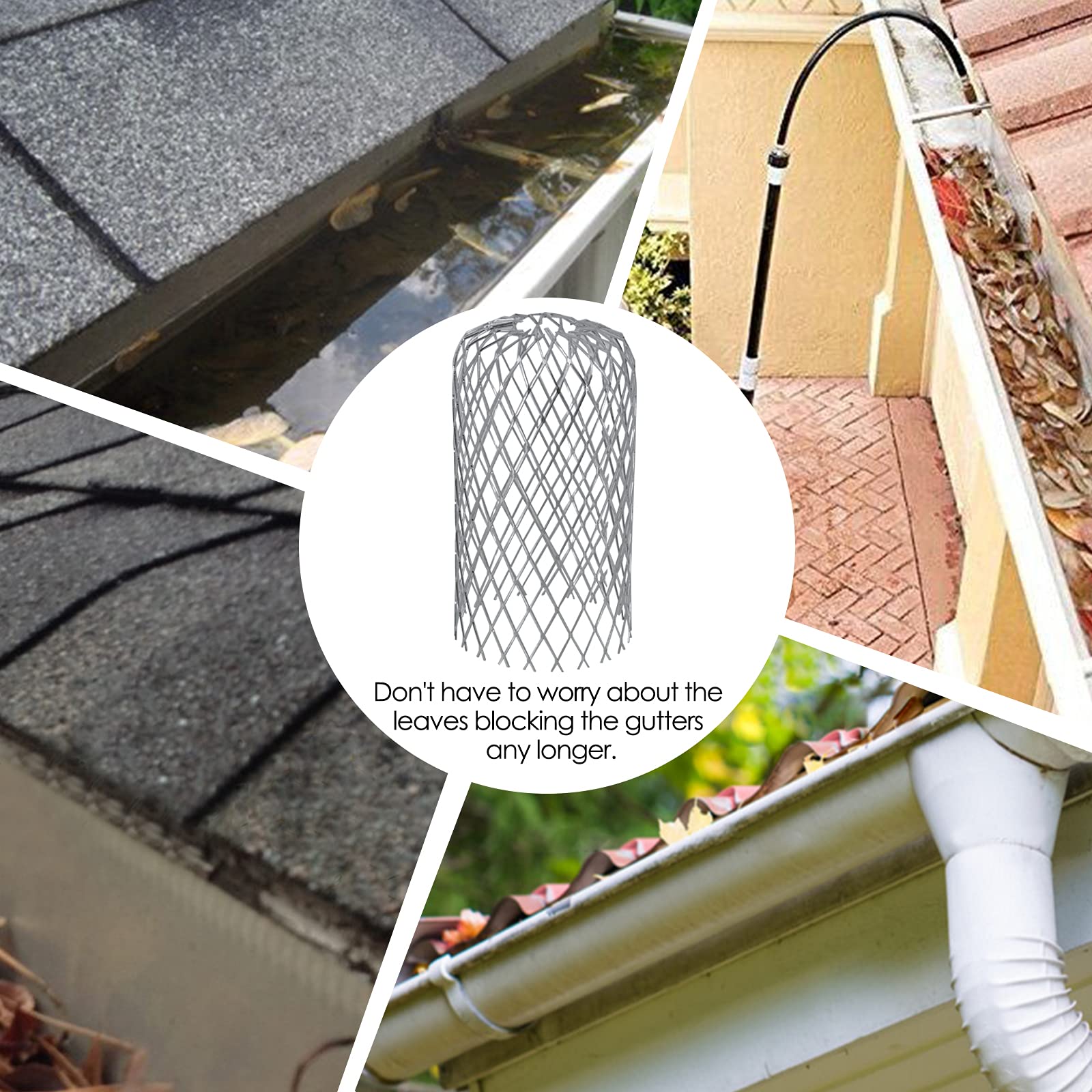 Gutter Filter Insert Snapklik.com : Gutter Guard 3” Leaf Filter Gutter Strainer 10 Pack ...