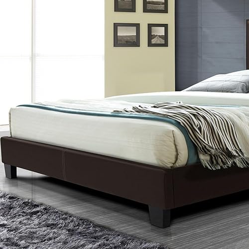 Miniatura 8 de Better Home Products Nora - Cama tapizada de piel sintética con cabecero