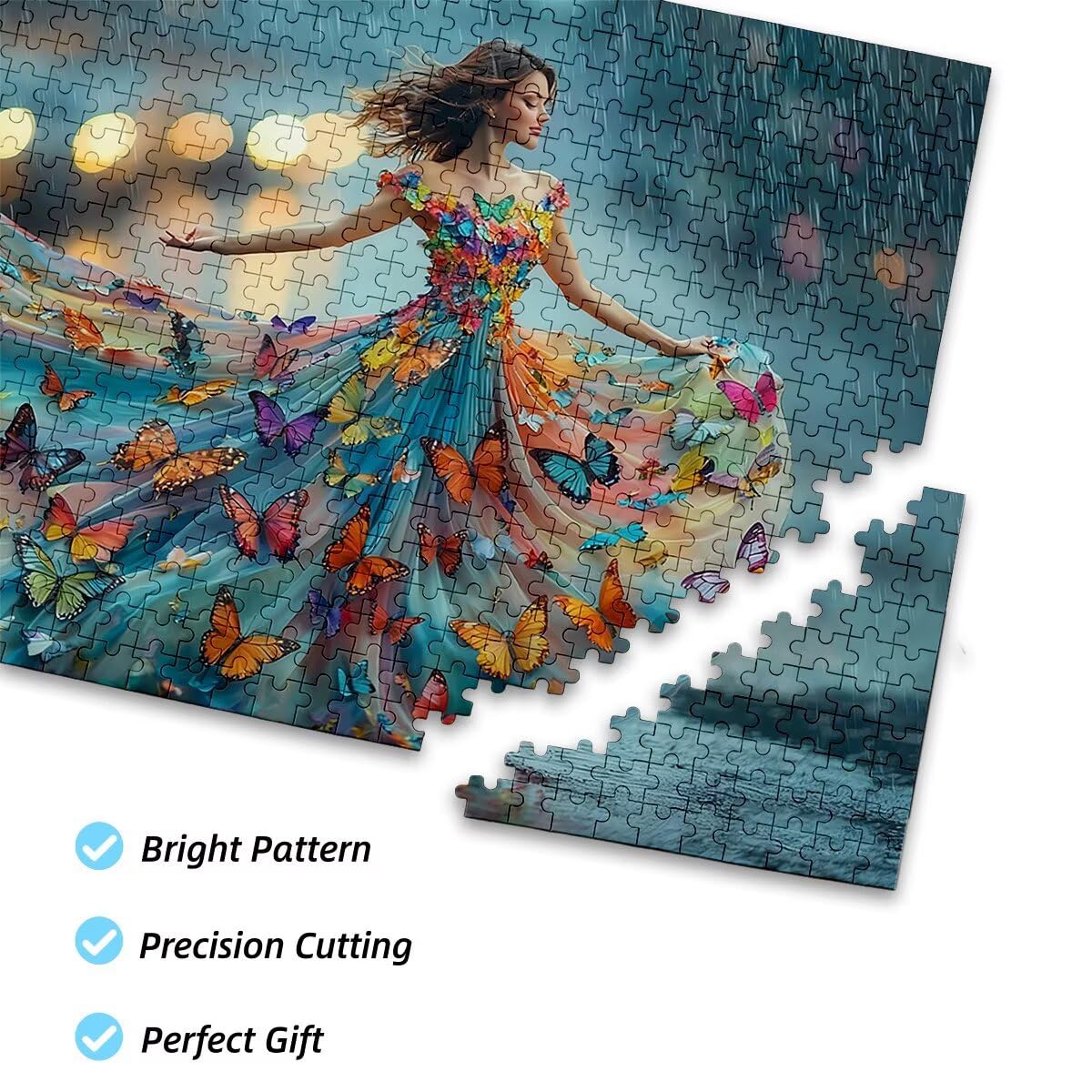 Puzzle 5000 sztuk dla dorosłych motyl puzzle dla dorosłych balet puzzle zabawki edukacyjne oryginalne prezenty dla kobiet, puzzle kreatywna rozrywka, dekoracja domu 156x105cm K-78