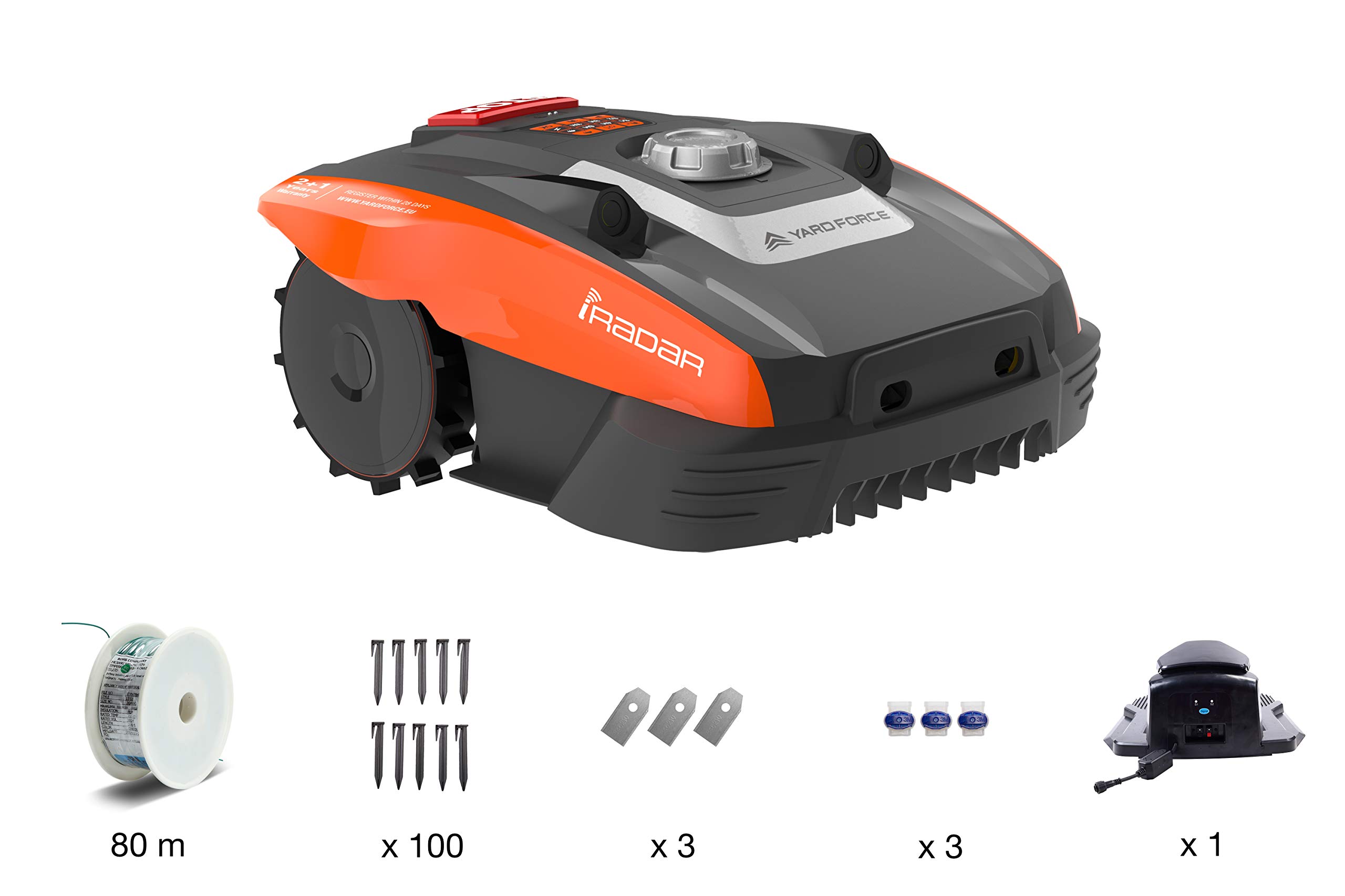 Yard Force Robot Tondeuse Compact 280R avec iRadar-Capteurs Ultrasons pour Pelouse jusqu'à 280m² — vue 2