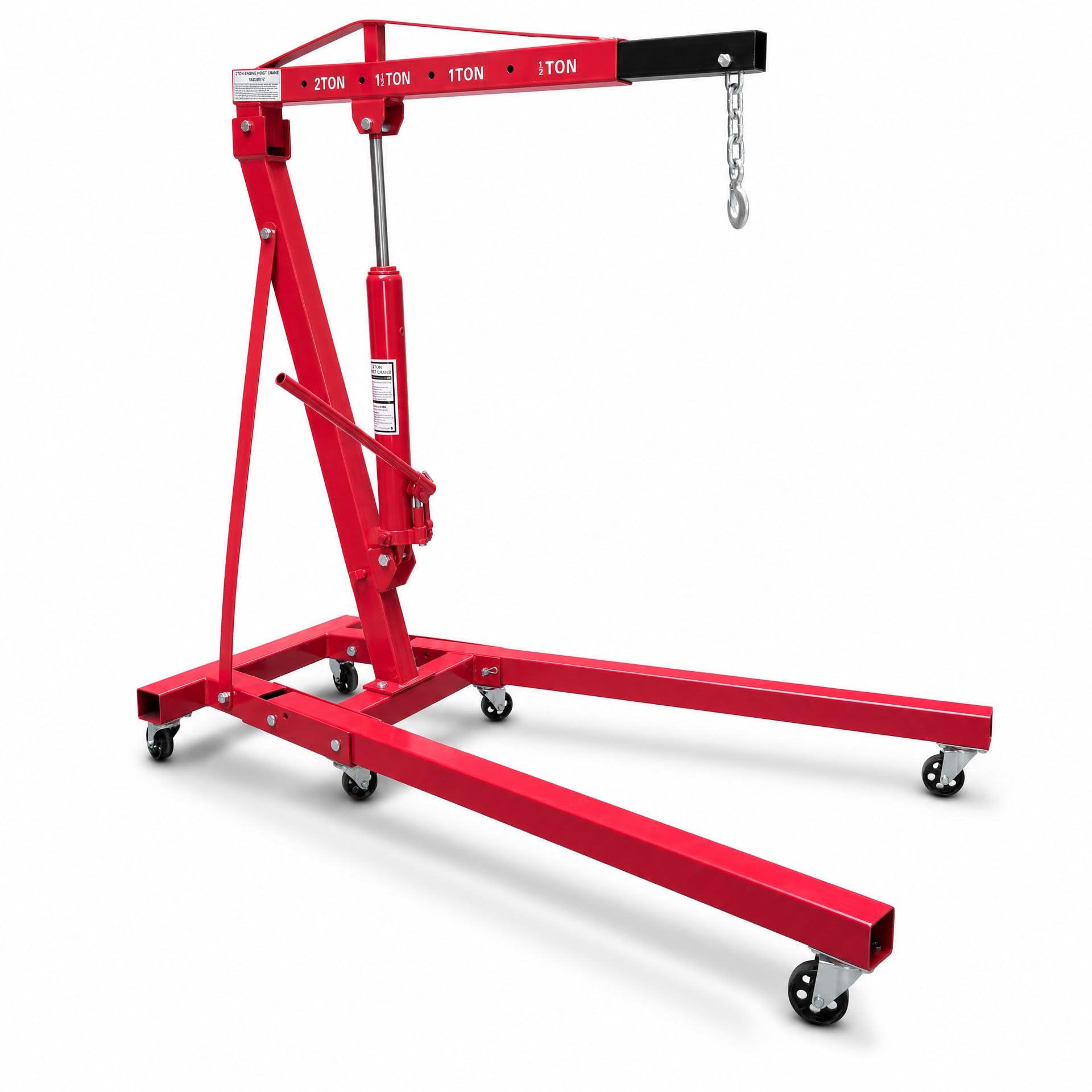 otgerlensker products B-Ware Werkstattkran 2000 KG klappbarer Motorhalter Motorkran Motorheber Werkstatt Kran