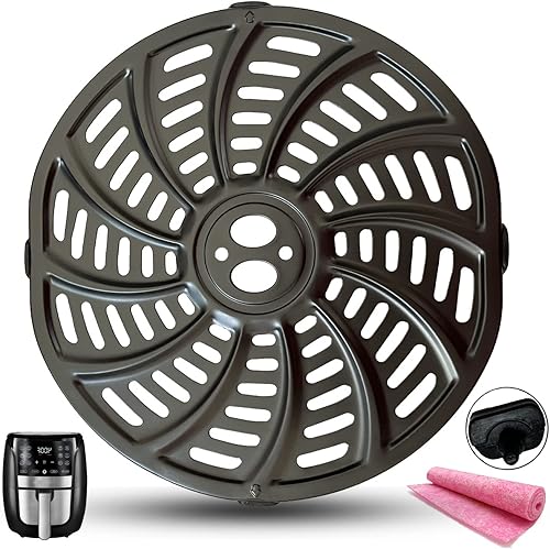 HEISENLIN Bandeja de repuesto para freidora de aire de 6 cuartos de galón para freidora de aire Gourmia GAF698GAF686, placa de parrilla de freidora