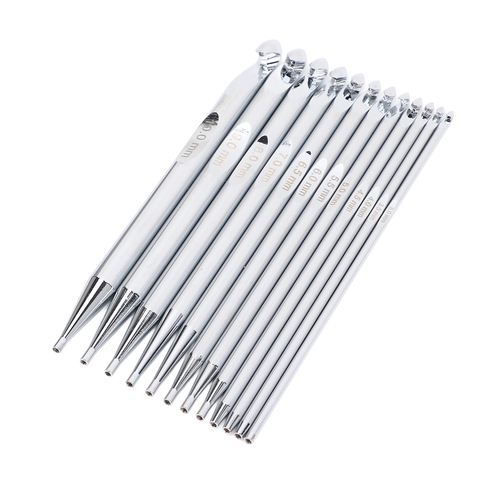 Wymienne okrągłe igły do robienia na drutach zestaw 12 szt. szydełka 3 mm do 10 mm wielofunkcyjny zestaw szydełkowy materiały do szycia
