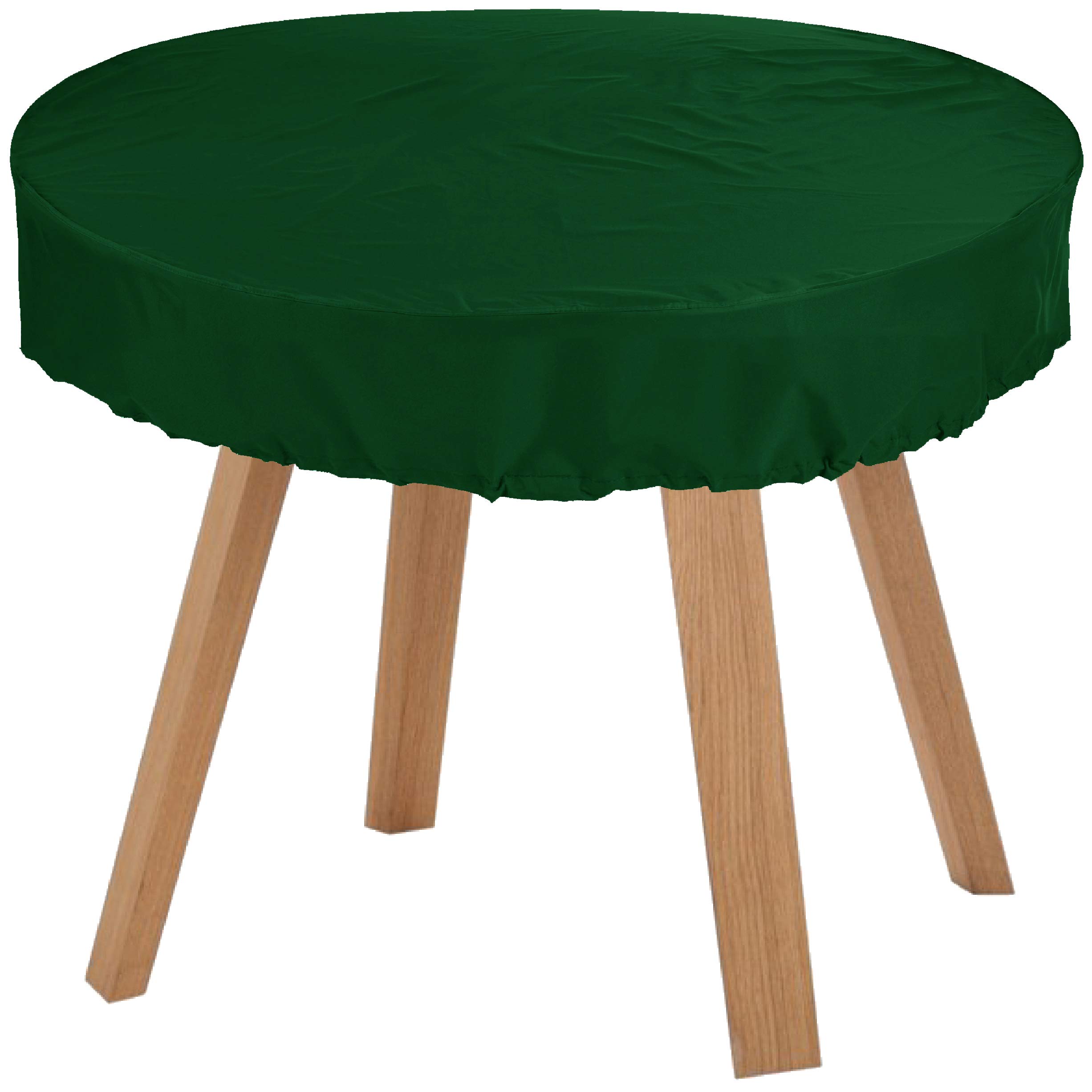 Premium Housse de Protection pour Table Ronde Ø 140x15 cm Mobilier de jardin housse de table de jardin couvercle de protection couvrant couverture 900 D 500 gr ml 6000 mm étanchéité Vert Sapin