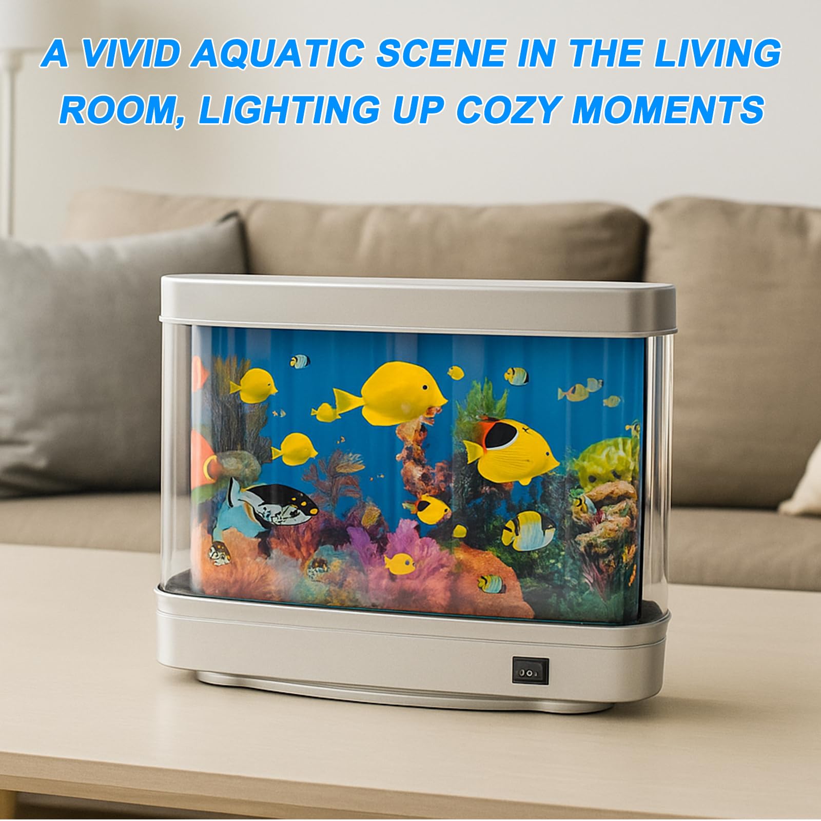 LED Baby Aquarium Light, Simulated Underwater World Mobile Toy Aquarium, Silent Energy-Saving Fish Lamp - Image 4